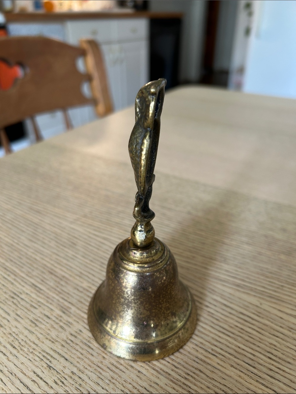 Vintage -Made in England Brass Owl Hand Bell - Picture 5 of 5